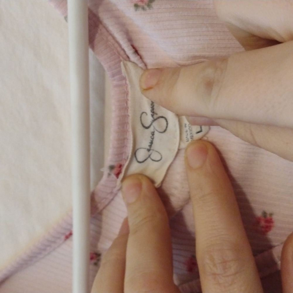 Size Large pink cottagecore dress flowers Women - Picture 5 of 9